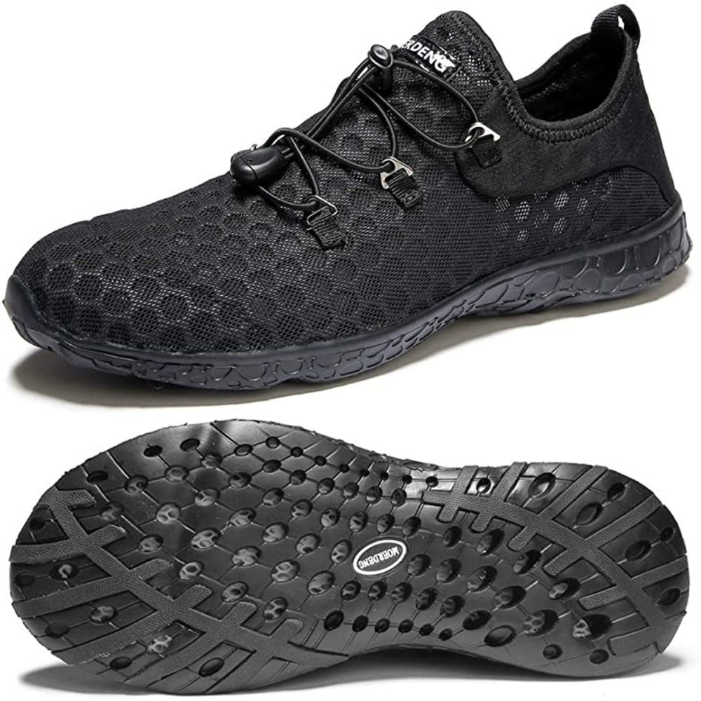 MOERDENG Men's Quick Drying Water Shoes Lightweight Aqua Shoes